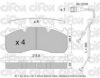 CIFAM 822-808-0K Brake Pad Set, disc brake